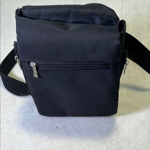 Travelon Black Crossbody Bag with Silver Accents